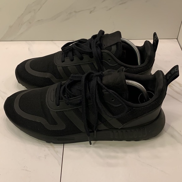 Adidas Originals Multix J FX6231 Triple Black Running Shoes Men's 10 1/2 - Picture 3 of 8